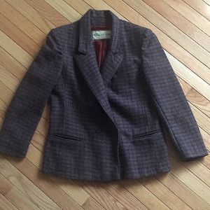Oscar De La Renta Vintage Women’s Tweed Blazer 100% Wool